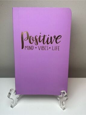 Positive Mind Vibes Life Lavender Notebook - Inspirational Journal